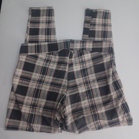 Torrid Plaid Leggings Pink/gray Sz L OX - Picture 4 of 5